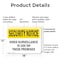 Signmission Video Surveillance On Premises OSHA Security Notice Sign, Plastic, 18in W x 12in L, 2PK OS-2PACK-SN-P-1218-L-11659 - alternate 3
